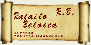 Rafailo Beloica vizit kartica